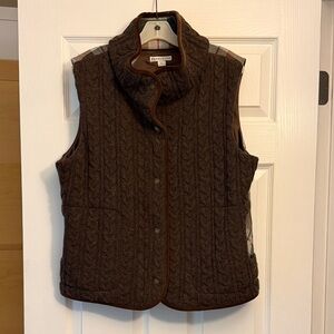 Pendleton Dark Brown and Plaid Vest